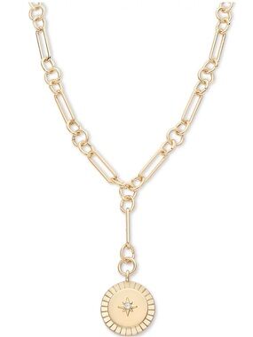 On 34th Gold Mix & Match Charm Necklace - Sunburst Pendant